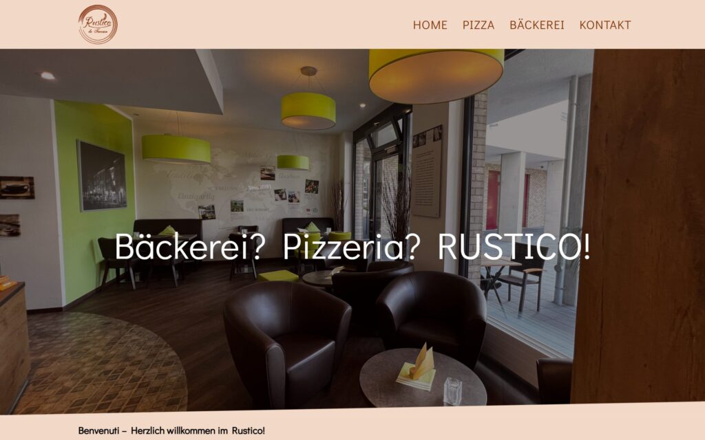 Website Rustico da Francesco - Ansicht Desktop